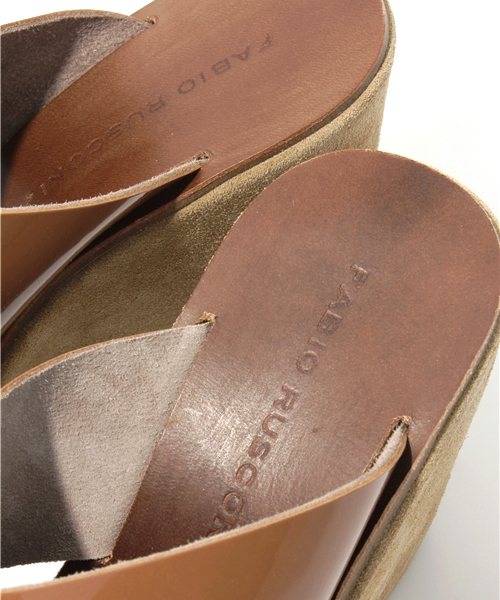 NANO universe（ナノユニバース）の「LB/スエードウェッジサンダル（サンダル・レディース・キャメル・36/37/38）」の6枚目の写真