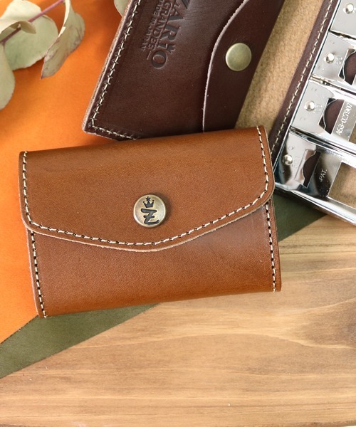 ZARIO-grandee-(ザリオ)の「栃木レザーバイカラーコインレール式収納コインケース(コインケース・メンズ・ブラック/ネイビー/ブラウン/オレンジ/グリーン/ブルー系その他/キャメル/モカ/ブラウン系その他/ダークネイビー/ダークグリーン/ブルー系その他2・ONE SIZE)」の3枚目の写真