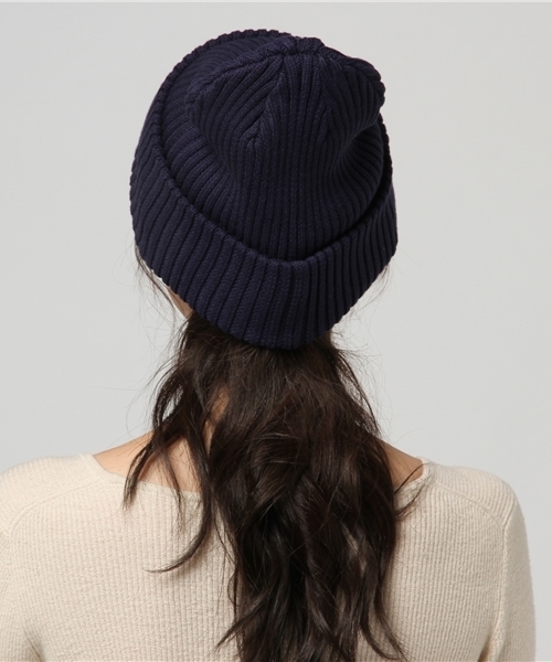 BEN DAVIS ORIGINALS（ベンデイビスオリジナルス）の「BEN DAVIS EMBROIDERY KNIT CAP（ニットキャップ/ビーニー・レディース・ブラック/ネイビー/オフホワイト/イエロー/ブルー/杢グレー/スミクロ/ワイン・FREE）」の10枚目の写真