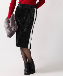 WEGO | WEGO/クラッシュベロアラインタイトスカート(スカート)