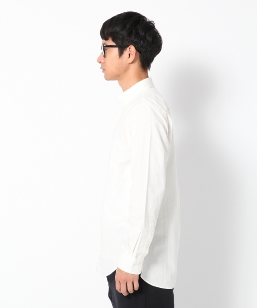 GLOBAL WORK（グローバルワーク）の「ブラッシュオックスフォードシャツ/775186（シャツ/ブラウス・メンズ・ネイビー/ブラウン/グレー/ワインレッド/ホワイト系その他・SMALL/MEDIUM/LARGE/X-LARGE）」の9枚目の写真