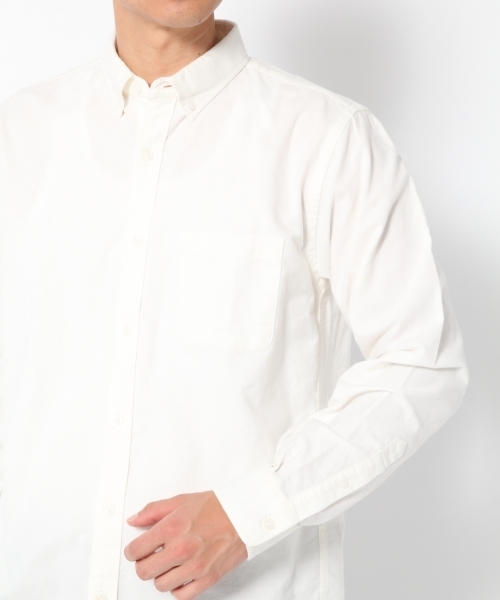 GLOBAL WORK（グローバルワーク）の「ブラッシュオックスフォードシャツ/775186（シャツ/ブラウス・メンズ・ネイビー/ブラウン/グレー/ワインレッド/ホワイト系その他・SMALL/MEDIUM/LARGE/X-LARGE）」の17枚目の写真