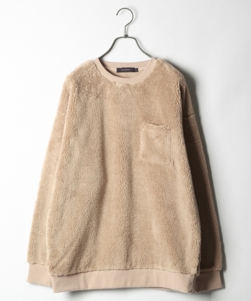 RAGEBLUE（レイジブルー）の「ボアフリースクルー/785100（スウェット・メンズ・ホワイト/ベージュ/ブルー・SMALL/MEDIUM/LARGE）」の3枚目の写真