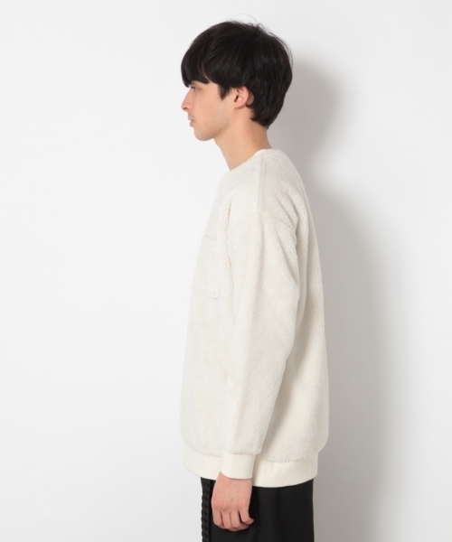 RAGEBLUE（レイジブルー）の「ボアフリースクルー/785100（スウェット・メンズ・ホワイト/ベージュ/ブルー・SMALL/MEDIUM/LARGE）」の6枚目の写真