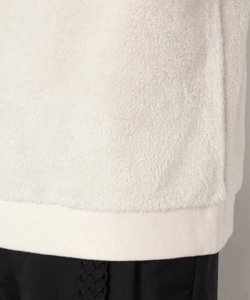 RAGEBLUE（レイジブルー）の「ボアフリースクルー/785100（スウェット・メンズ・ホワイト/ベージュ/ブルー・SMALL/MEDIUM/LARGE）」の4枚目の写真