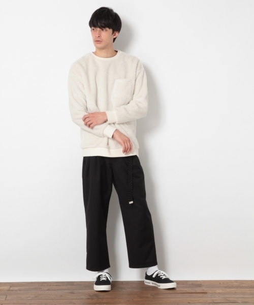 RAGEBLUE（レイジブルー）の「ボアフリースクルー/785100（スウェット・メンズ・ホワイト/ベージュ/ブルー・SMALL/MEDIUM/LARGE）」の16枚目の写真