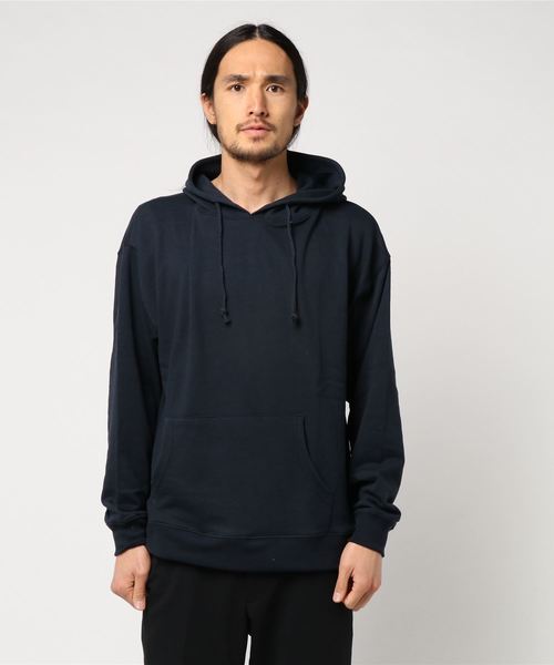 go slow caravan（ゴースローキャラバン）の「PANHARD/パンハード　T/C裏毛BIGプルパーカー（パーカー・メンズ・ホワイト/ブラック/杢グレー/チャコール/グリーン/ブルー/ネイビー/パープル/イエロー/レッド・LARGE/MEDIUM/X-LARGE）」の7枚目の写真