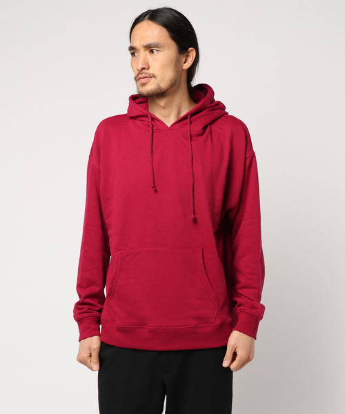 go slow caravan（ゴースローキャラバン）の「PANHARD/パンハード　T/C裏毛BIGプルパーカー（パーカー・メンズ・ホワイト/ブラック/杢グレー/チャコール/グリーン/ブルー/ネイビー/パープル/イエロー/レッド・LARGE/MEDIUM/X-LARGE）」の10枚目の写真