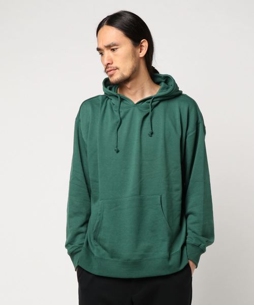 go slow caravan（ゴースローキャラバン）の「PANHARD/パンハード　T/C裏毛BIGプルパーカー（パーカー・メンズ・ホワイト/ブラック/杢グレー/チャコール/グリーン/ブルー/ネイビー/パープル/イエロー/レッド・LARGE/MEDIUM/X-LARGE）」の6枚目の写真