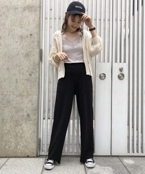 one after another NICE CLAUP(ワンアフターアナザーナイスクラップ)の「テープヤーン カーディガン(カーディガン/ボレロ・レディース・アイボリー/ベージュ/サックスブルー/レンガ・FREE)」の21枚目の写真