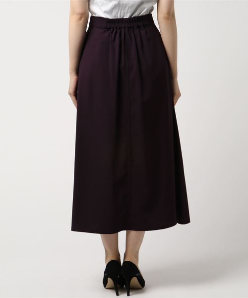 archives（アルシーヴ）の「フロント釦フレアスカート（スカート・レディース・ブラック/ベージュ/パープル・MEDIUM）」の5枚目の写真