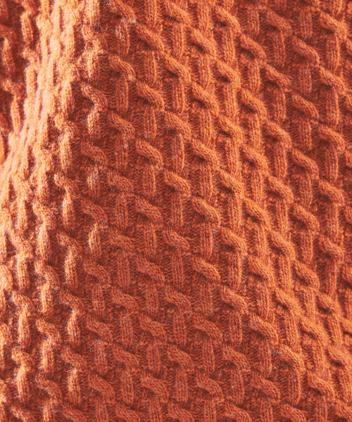 ABAHOUSE(アバハウス)の「【LANEROSSI】RIB×CROSSKNIT クルーネックニット(ニット/セーター・メンズ・オフホワイト/グレー/ブルー/ブラック/オレンジ・44/46/48)」の16枚目の写真