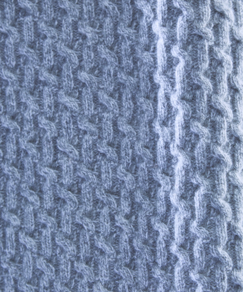 ABAHOUSE(アバハウス)の「【LANEROSSI】RIB×CROSSKNIT クルーネックニット(ニット/セーター・メンズ・オフホワイト/グレー/ブルー/ブラック/オレンジ・44/46/48)」の10枚目の写真