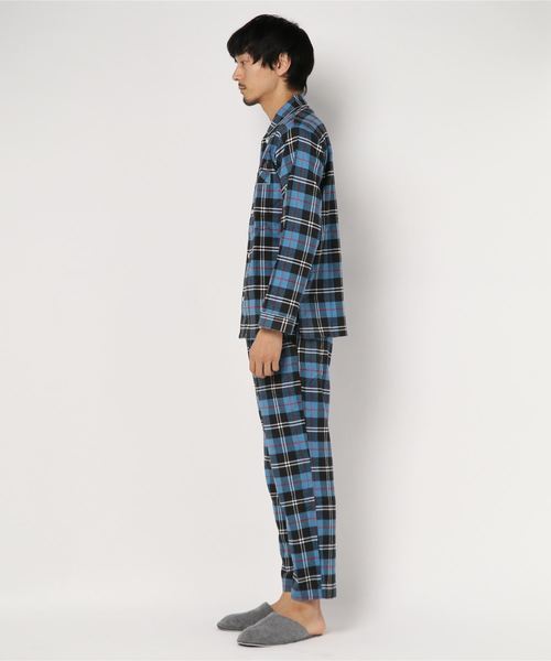 SHIPS Days（シップスデイズ）の「SHIPS Days:ブルーチェック パジャマ 10（ルームウェア/パジャマ・メンズ・ロイヤルブルー・S～Ｍ/M～Ｌ）」の3枚目の写真