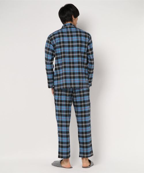 SHIPS Days（シップスデイズ）の「SHIPS Days:ブルーチェック パジャマ 10（ルームウェア/パジャマ・メンズ・ロイヤルブルー・S～Ｍ/M～Ｌ）」の2枚目の写真