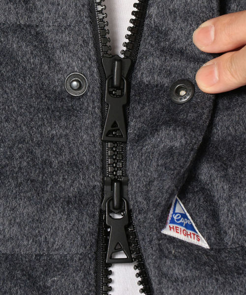Cape HEIGHTS(ケープハイツ)の「Cape HEIGHTS: 【LUTAK WOOL】 ダウンジャケット(ダウンジャケット/コート・メンズ・ネイビー/グレー・SMALL/MEDIUM/X-SMALL)」の10枚目の写真