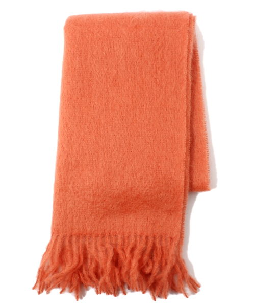 Ray BEAMS（レイビームス）の「□Ray BEAMS / FOXムジウールマフラー（マフラー・レディース・オフホワイト/グレー/オレンジ系その他・ONE SIZE）」の5枚目の写真