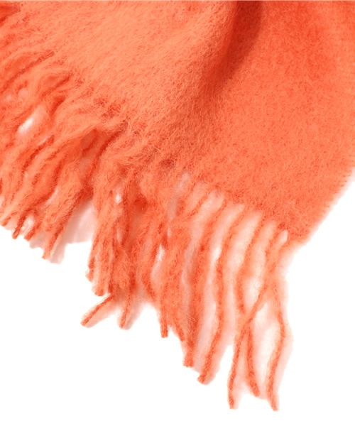 Ray BEAMS（レイビームス）の「□Ray BEAMS / FOXムジウールマフラー（マフラー・レディース・オフホワイト/グレー/オレンジ系その他・ONE SIZE）」の6枚目の写真