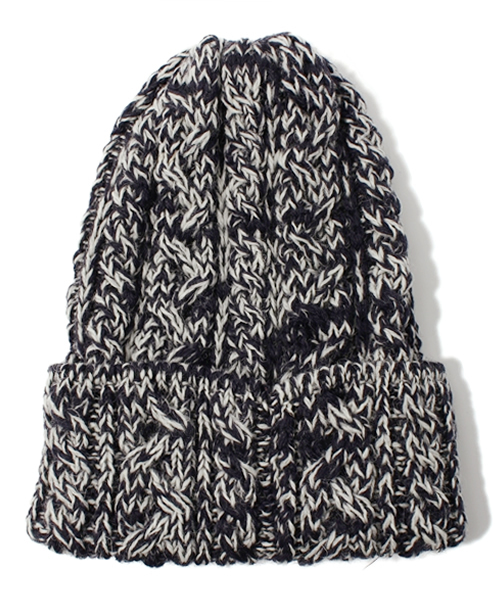 BEAMS BOY（ビームスボーイ）の「HIGHLAND 2000 / アラン ワッチキャップ（ニットキャップ/ビーニー・レディース・ネイビー・ONE SIZE）」の2枚目の写真
