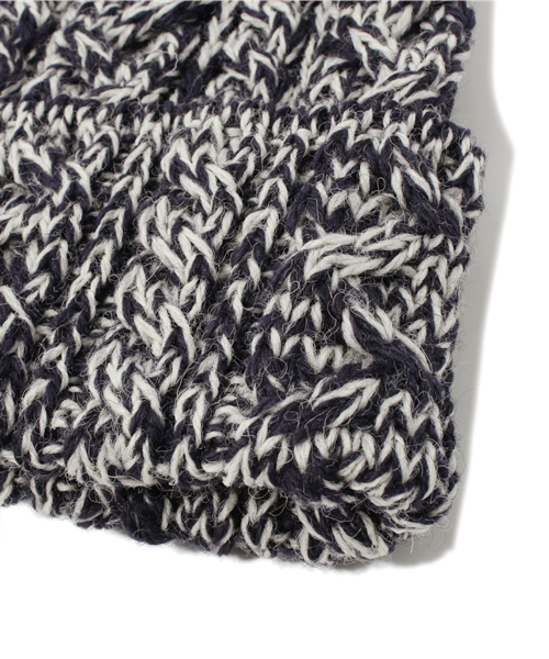 BEAMS BOY（ビームスボーイ）の「HIGHLAND 2000 / アラン ワッチキャップ（ニットキャップ/ビーニー・レディース・ネイビー・ONE SIZE）」の3枚目の写真