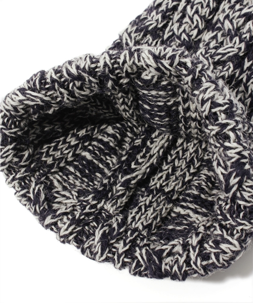 BEAMS BOY（ビームスボーイ）の「HIGHLAND 2000 / アラン ワッチキャップ（ニットキャップ/ビーニー・レディース・ネイビー・ONE SIZE）」の4枚目の写真
