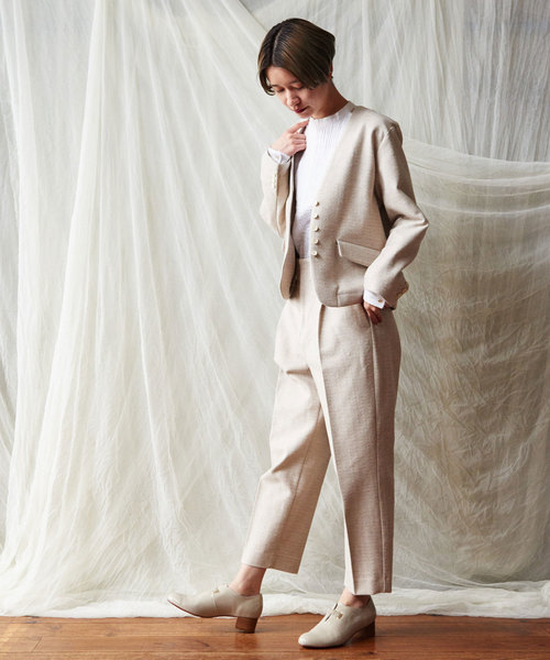 Cardo Fabrica カルドファブリカ の スノーノイズjq Vネックジャケット ノーカラージャケット Wear