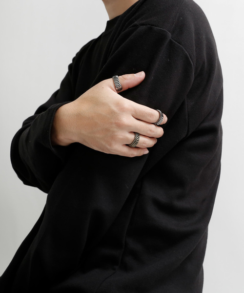 minsobi(ミンソビ)の「太リング(リング・メンズ・ブラック系その他/アンティークゴールド/アンティークシルバー・FREE)」の4枚目の写真