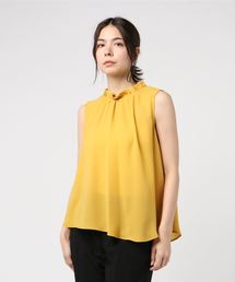 A/C DESIGN BY ALPHA CUBIC | ハイネックギャザーアシメブラウス(シャツ/ブラウス)