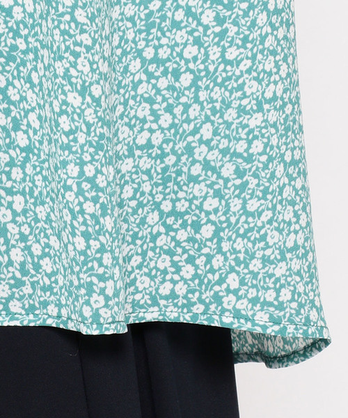 A/C DESIGN BY ALPHA CUBIC（エーシーデザインバイアルファキュービック）の「ハイネックギャザーアシメブラウス（シャツ/ブラウス・レディース・グリーン/オフホワイト/マスタード/ブラック・11号/9号）」の12枚目の写真