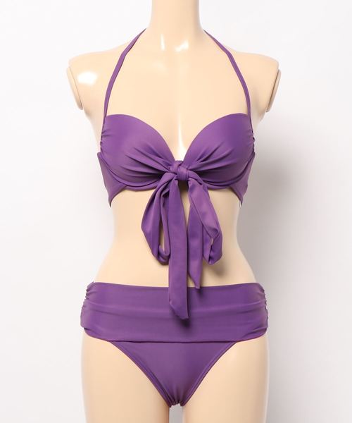 VEATM 黒赤グラデーション水着 sサイズ 水着 モード感溢れる 水玉ハイ