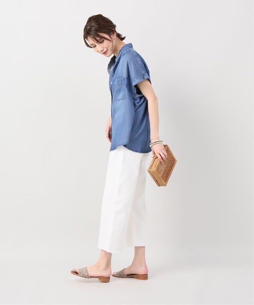 JOINT WORKS(ジョイントワークス)の「《追加》テンセルシャツ(シャツ/ブラウス・レディース・カーキ/ブルー系その他/キャメル・FREE)」の5枚目の写真