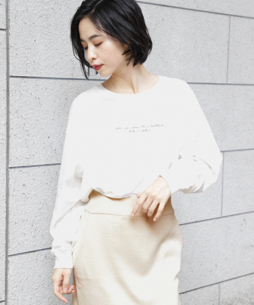 LOWRYS FARM(ローリーズファーム)の「フォトプリントロンT 850075(Tシャツ/カットソー・レディース・ホワイト/チャコールグレー/ホワイト系その他・FREE)」の15枚目の写真