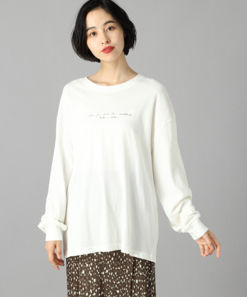 LOWRYS FARM(ローリーズファーム)の「フォトプリントロンT 850075(Tシャツ/カットソー・レディース・ホワイト/チャコールグレー/ホワイト系その他・FREE)」の13枚目の写真