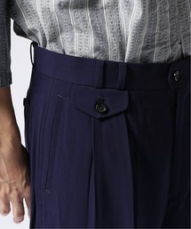 美品　SEVEN BY SEVEN 2－TUCK PANTS　M セブンバイセブン 22SS 800-2140024 TUCK PANTS LINEN RAYON