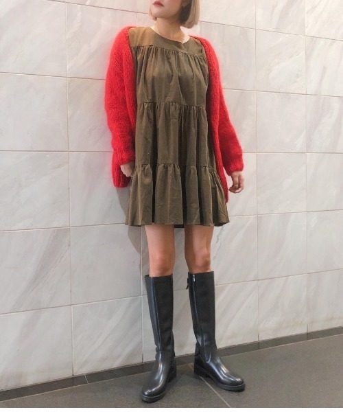 R&E（アールアンドイー）の「【20AW新色】【R&E】裏起毛ミドルブーツ（ブーツ・レディース・ブラック/ダークブラウン・M/L/LL/S）」の18枚目の写真