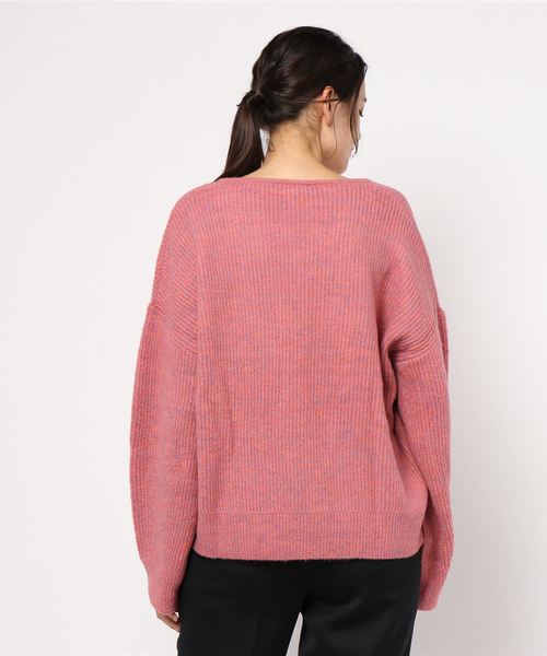 BELLUNA（ベルーナ）の「レインボースパン編地切替プルオーバー（ニット/セーター・レディース・ブルー/ピンク/ラベンダー/グリーン・XXXX-LARGE/XXX-LARGE/MEDIUM/LARGE/X-LARGE/XX-LARGE）」の6枚目の写真