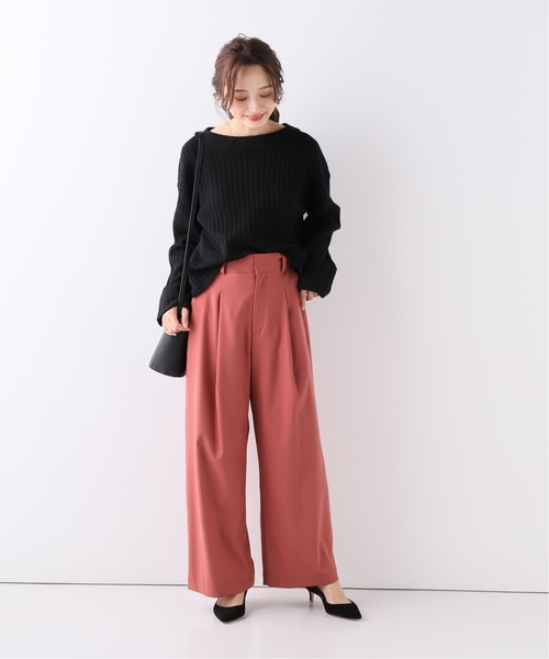 SLOBE IENA(スローブイエナ)の「ウォッシャブル T/Wサキソニーパンツ◆(その他パンツ・レディース・カーキ/ピンク/アイボリー・40/38/36)」の11枚目の写真