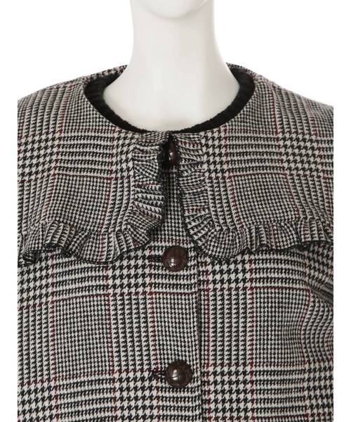 merry jenny（メリージェニー）の「チェックセーラーブルゾン（ブルゾン・レディース・ブラック/グレー・FREE）」の5枚目の写真