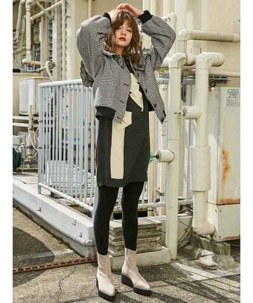 merry jenny（メリージェニー）の「チェックセーラーブルゾン（ブルゾン・レディース・ブラック/グレー・FREE）」の15枚目の写真