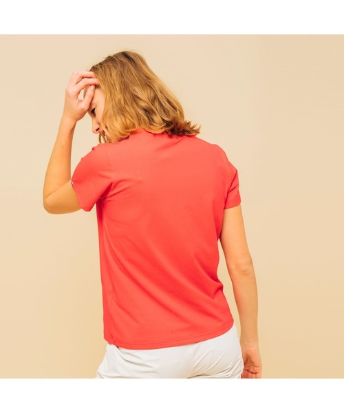 AIGLE(エーグル)の「吸水速乾 ステンダール 半袖Tシャツ(Tシャツ/カットソー・レディース・ホワイト/レッド/ダークネイビー・S/M/L)」の4枚目の写真