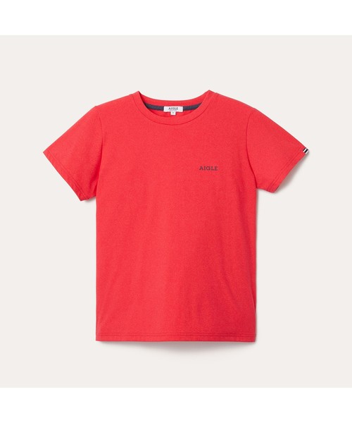 AIGLE(エーグル)の「吸水速乾 ステンダール 半袖Tシャツ(Tシャツ/カットソー・レディース・ホワイト/レッド/ダークネイビー・S/M/L)」の5枚目の写真