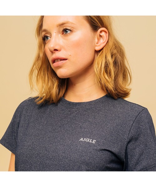 AIGLE(エーグル)の「吸水速乾 ステンダール 半袖Tシャツ(Tシャツ/カットソー・レディース・ホワイト/レッド/ダークネイビー・S/M/L)」の14枚目の写真