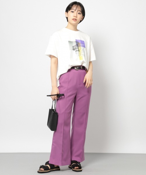 PAGEBOY（ページボーイ）の「スケルトンフォトグラフィックT（Tシャツ/カットソー・レディース・チャコールグレー/オフホワイト・FREE）」の8枚目の写真