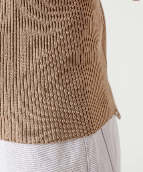 mystic（ミスティック）の「クロスリブニットプルオーバー（ニット/セーター・レディース・ブラック/ピンク/キャメル・FREE）」の11枚目の写真