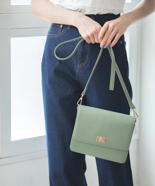 Heather（ヘザー）の「ジャバラアソートショルダー　888232（ショルダーバッグ・レディース・ホワイト系その他/グリーン系その他/ベージュ系その他・ONESIZE）」の3枚目の写真