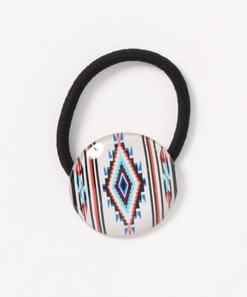 チャイハネ（チャイハネ）の「【チャイハネ】ネイティブ柄ガラスヘアゴム（ヘアゴム・レディース・その他1/その他2/その他3/その他4/その他5・FREE）」の3枚目の写真