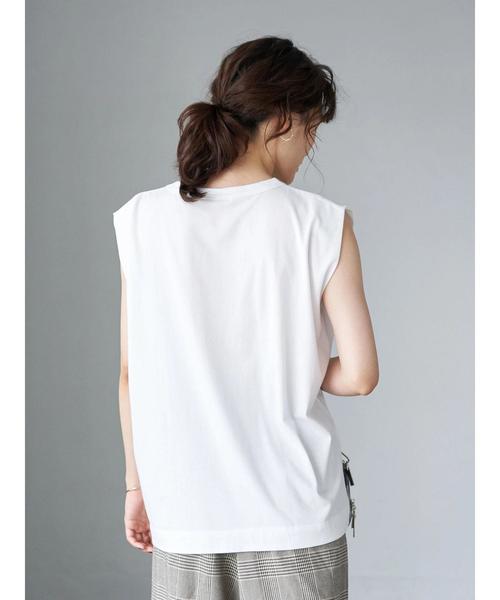 AMERICAN HOLIC(アメリカンホリック)の「ショルダータックフレンチスリーブカットプルオーバー〇 *(Tシャツ/カットソー・レディース・ブラック/ブラウン/オフホワイト/キャメル・M/L)」の16枚目の写真