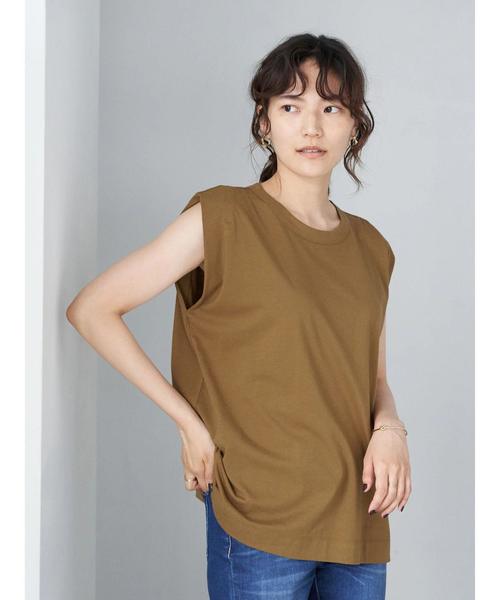 tシャツ ショルダータックフレンチプルオーバー レディース C/Rショルダータックフレンチスリーブプルオーバー（Tシャツ