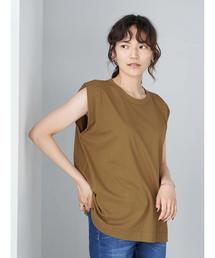 AMERICAN HOLIC | ショルダータックフレンチスリーブカットプルオーバー〇　＊(Tシャツ/カットソー)