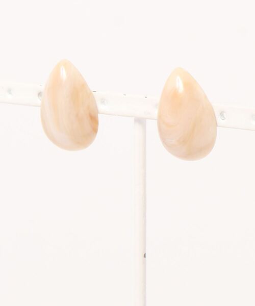 tone(トーン)の「【lea.acc*maamee*】しずくマーブルシンプルピアス(ピアス(両耳用)・レディース・イエロー/ブルー/グリーン/ベージュ/グリーン系その他/ホワイト/ブラック/ボルドー・FREE)」の4枚目の写真